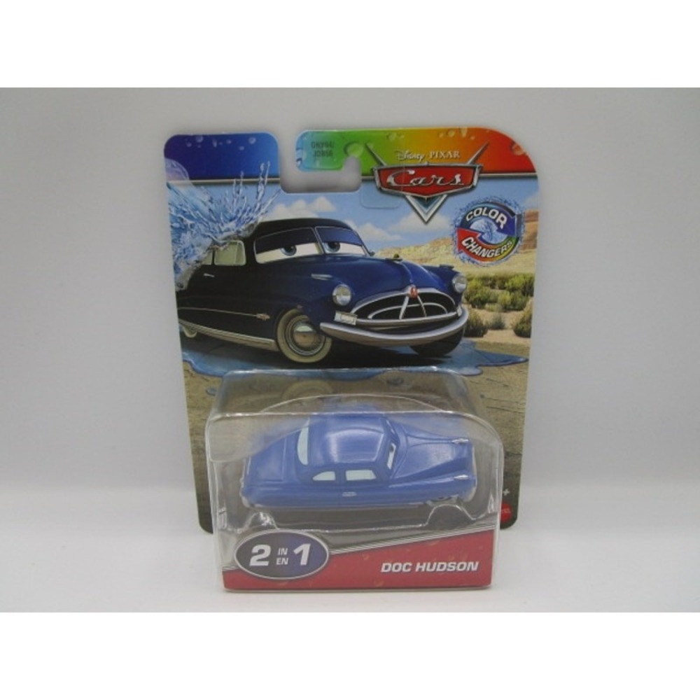 Disney Pixar Cars Doc Hudson Blue to Black Color Changers 2 In 1 Diecast Car